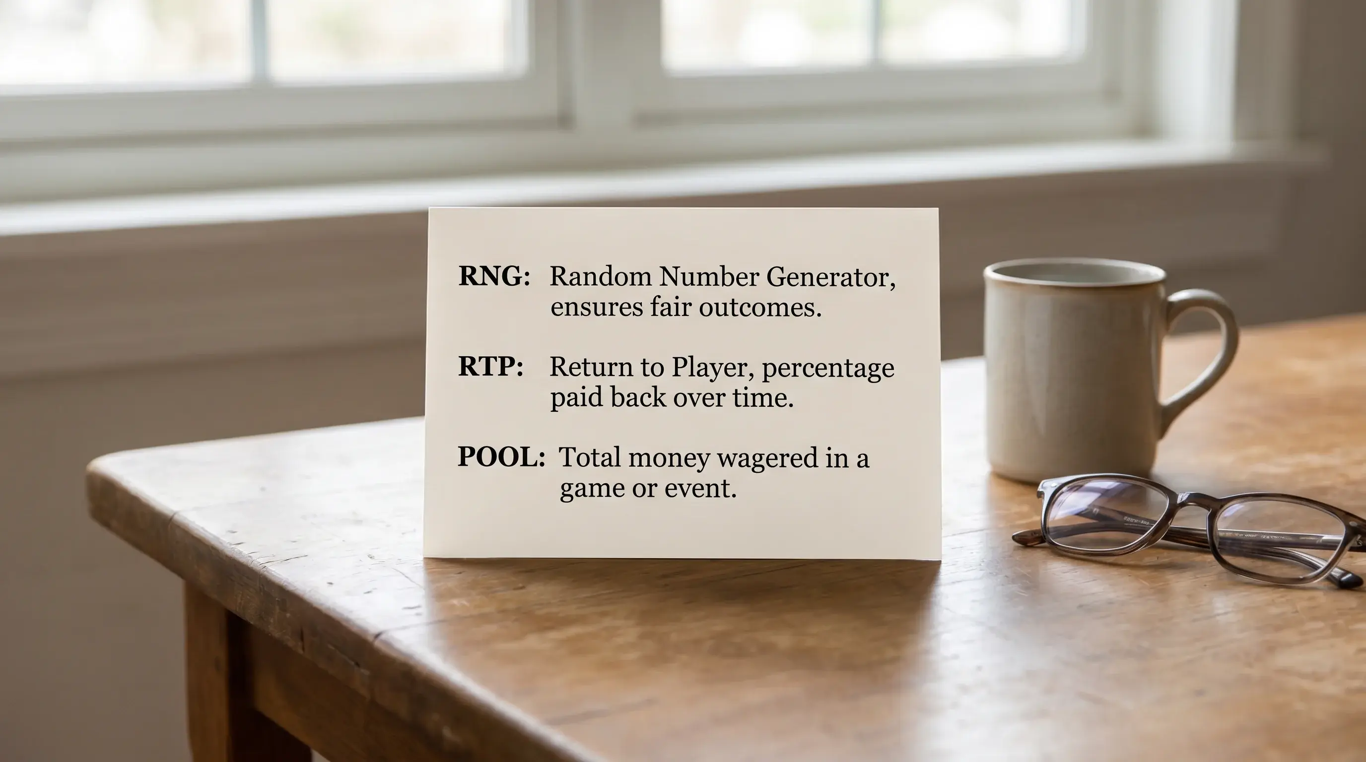 Основни термини като RNG, RTP и пул при виртуалните надбягвания