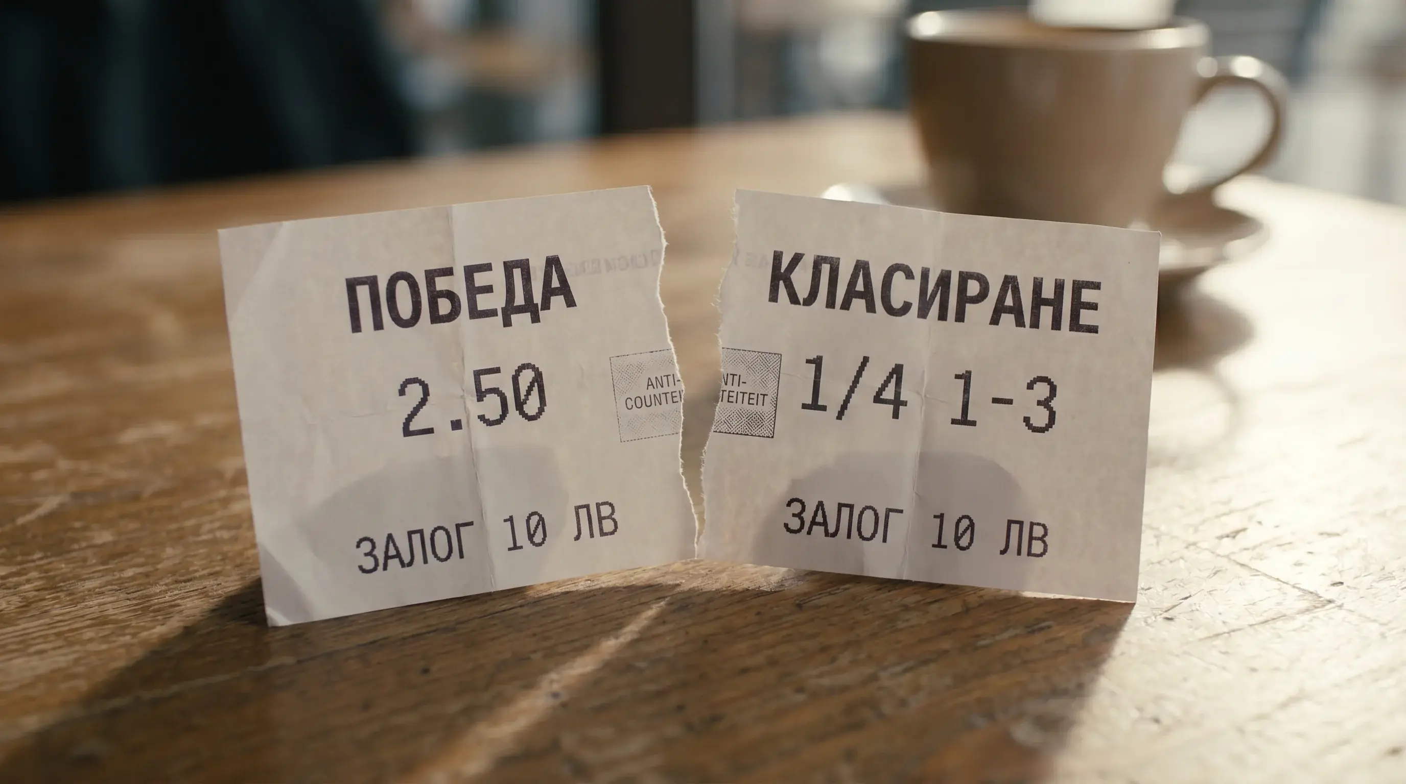 Each-way залог като две отделни залагания за победа и класиране