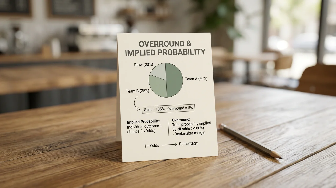 Термините overround и имплицитна вероятност, обяснени с пример