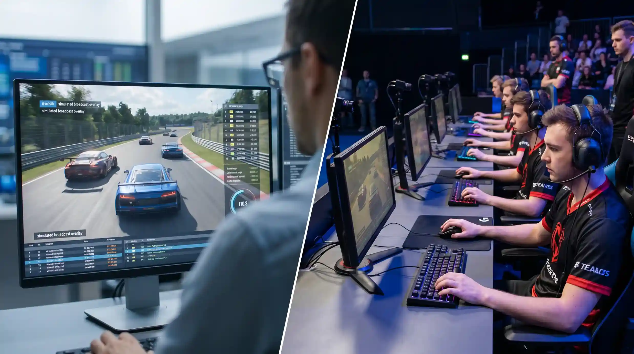 RNG симулация без играчи срещу e-sports с реални геймъри